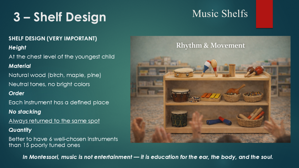 El papel de la música en el desarrollo infantil y Montessori Transcript en español